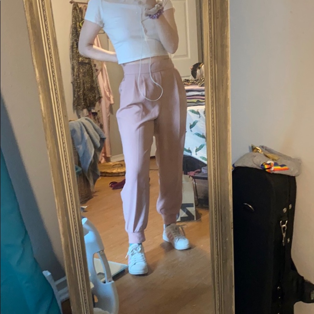 Dusty pink gap joggers